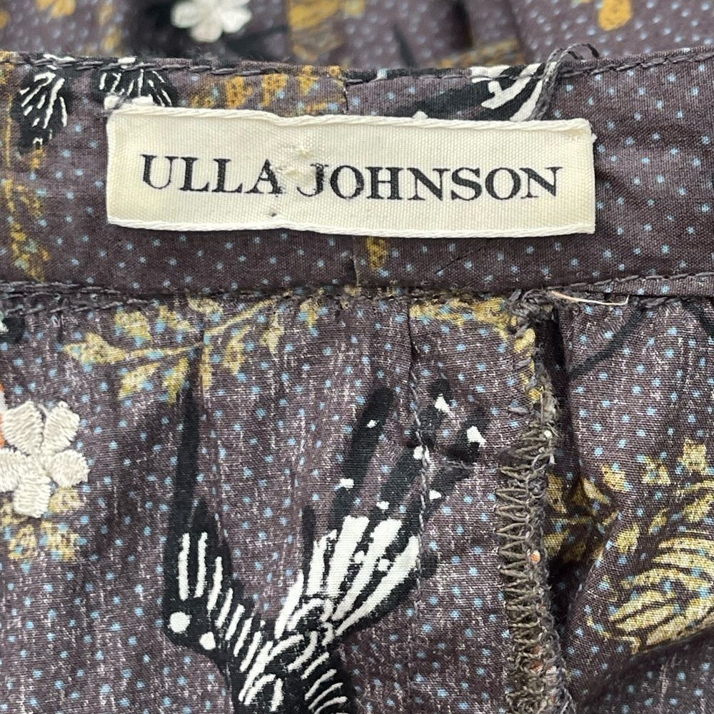 Ulla Johnson Alyssa floral-print ruffled tiered bohemian skirt 4 - Picture 5 of 9